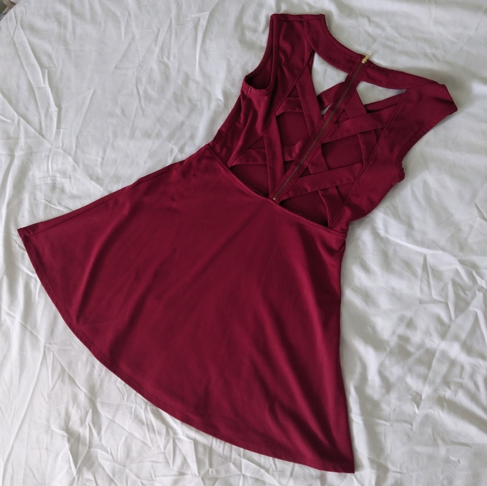 Charlotte Russe Wine Red Dress